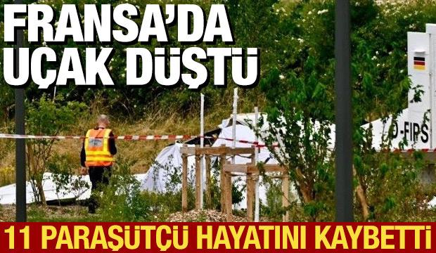 Fransa'da paraş&uuml;t&ccedil;&uuml;leri taşıyan u&ccedil;ak d&uuml;şt&uuml;: 11 &ouml;l&uuml;