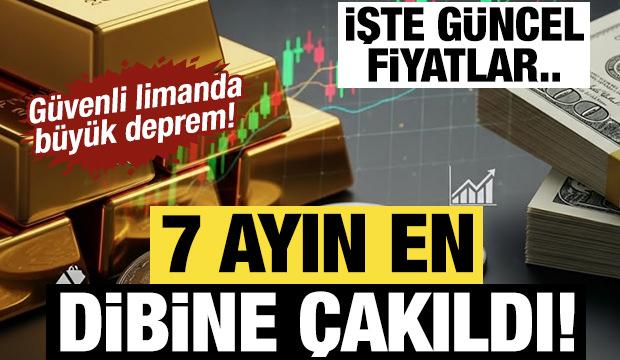 G&uuml;venli limanda b&uuml;y&uuml;k deprem! Altın ve g&uuml;m&uuml;ş 7 ayın en dibine &ccedil;akıldı...