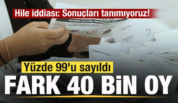 Hile iddiası: Sonu&ccedil;ları tanımıyoruz! Y&uuml;zde 99'u sayıldı! Fark 40 bin oy