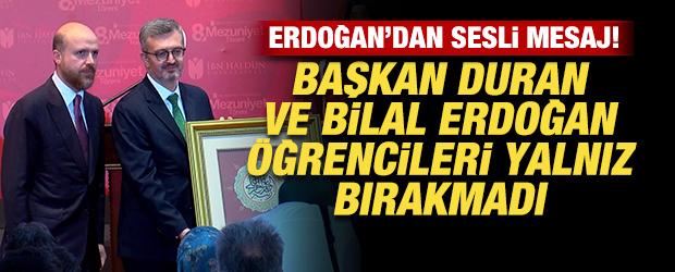 İbn Haldun &Uuml;niversitesi 8'inci mezunlarını uğurladı! Erdoğan'dan sesli mesaj!