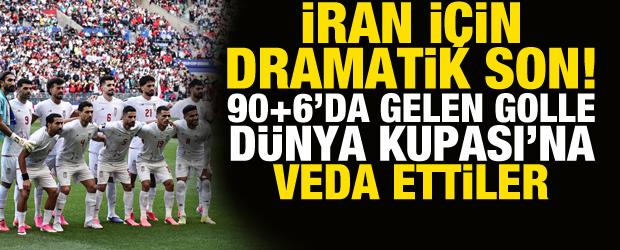 İran i&ccedil;in dramatik son! D&uuml;nya Kupası'nda hayalleri son saniyede yıkıldı