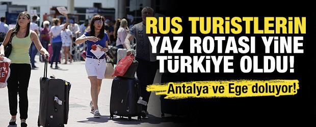 Rus turistlerin yaz rotası yine T&uuml;rkiye oldu! 