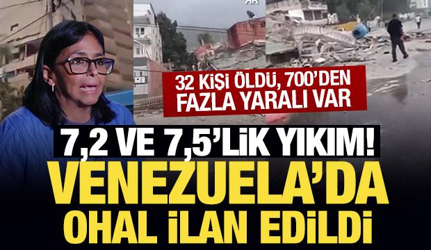 Son Dakika: Peş peşe depremlerin ardından Venezuela'da OHAL ilan edildi