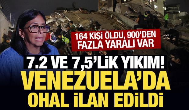 Son Dakika: Peş peşe depremlerin ardından Venezuela'da OHAL ilan edildi