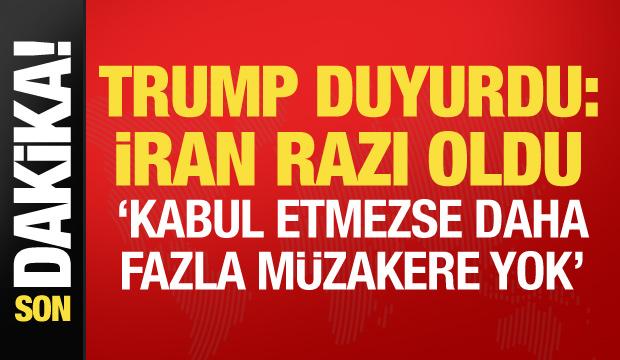 Son dakika... Trump: İran n&uuml;kleer denetime tabi