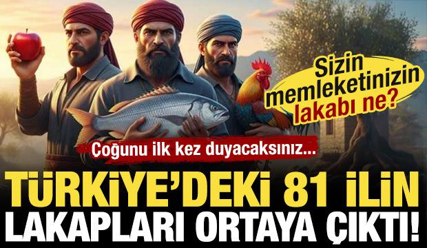 T&uuml;rkiye'deki 81 ilin lakapları ortaya &ccedil;ıktı! Memleketinizin lakabı ne?