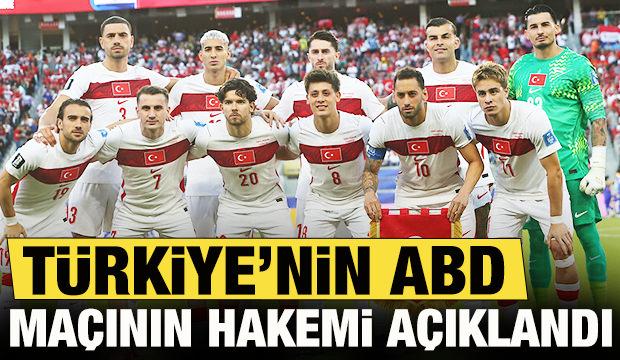 T&uuml;rkiye'nin D&uuml;nya Kupası defterini kapatacağı ABD ma&ccedil;ının hakemi a&ccedil;ıklandı
