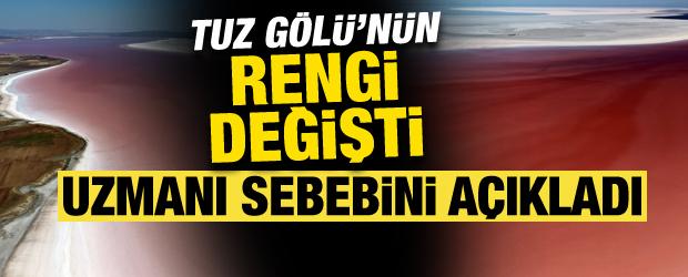 Tuz G&ouml;l&uuml;&rsquo;n&uuml;n rengi değişti! Pembe hali g&ouml;renleri hayran bıraktı