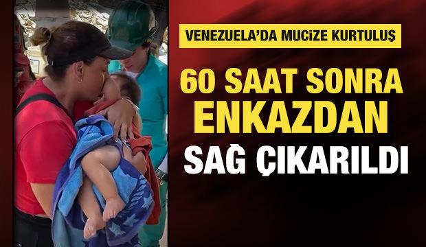 Venezuela'da mucize: 60 saat sonra enkazdan sağ &ccedil;ıkarıldı