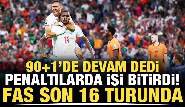 90+1'de devam deyip penaltılarda fişi &ccedil;ektiler! Fas son 16'da