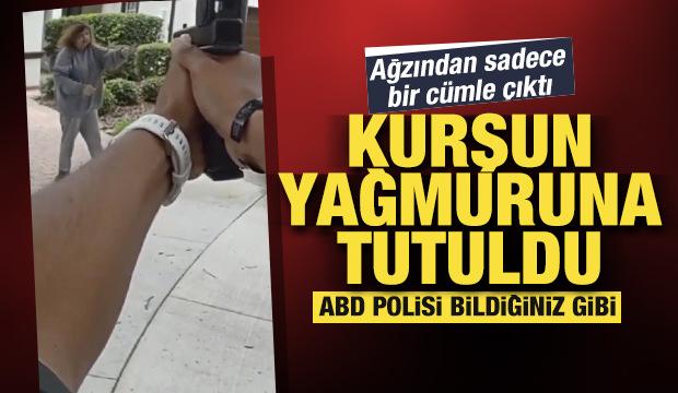 ABD'de polis dehşeti: Kendisini tehdit eden kadını kurşun yağmuruna tuttu