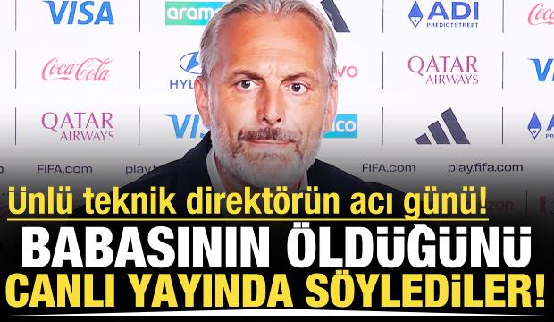 Acı haber basın toplantısında &ouml;ğrendi! &Uuml;nl&uuml; teknik adam babasını kaybetti