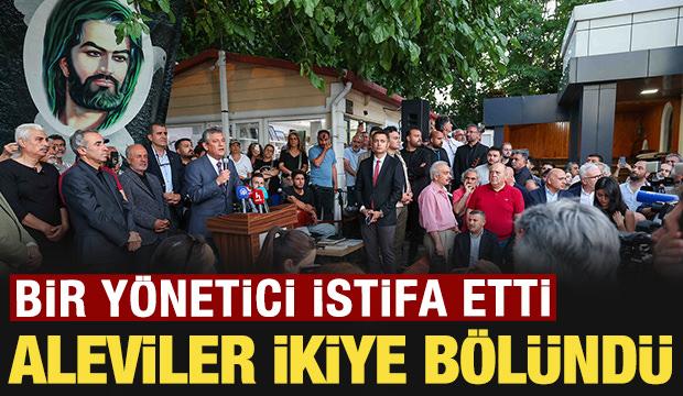 Aleviler ikiye b&ouml;l&uuml;nd&uuml;: Bir y&ouml;netici istifa etti