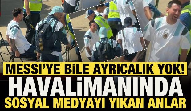 Arjantin Milli Takımı Miami'de dedekt&ouml;rle arandı, Messi'nin tepkisi g&uuml;ndem oldu!
