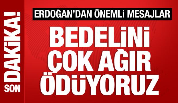 Cumhurbaşkanı Erdoğan'dan &ouml;nemli a&ccedil;ıklamalar