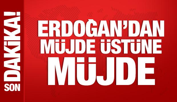 Cumhurbaşkanı Erdoğan'dan &ccedil;ift&ccedil;ilere m&uuml;jde &uuml;st&uuml;ne m&uuml;jde
