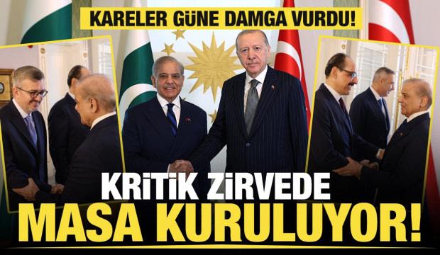 Cumhurbaşkanı Erdoğan'ın Pakistan Başbakanı Şerif ile g&ouml;r&uuml;şmesi başladı