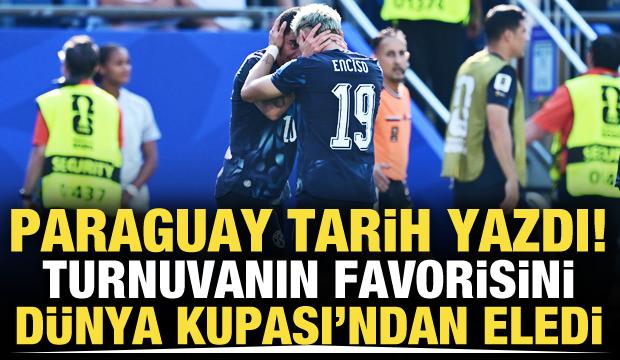 Paraguay tarih yazdı! Turnuvanın favorilerinden birini D&uuml;nya Kupası'ndan eledi