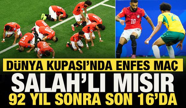 D&uuml;nya Kupası'nda enfes ma&ccedil;! Salah'lı Mısır 92 yıl sonra son 16'da