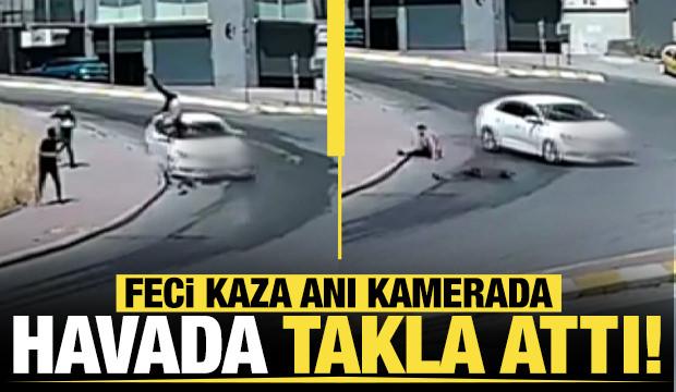 Esenyurt'ta, ters y&ouml;nde giden scooter s&uuml;r&uuml;c&uuml;s&uuml;ne araba &ccedil;arptı