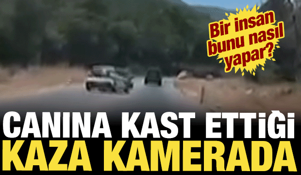 Hatalı sollama can alıyordu: Bodrum'da feci kaza kamerada