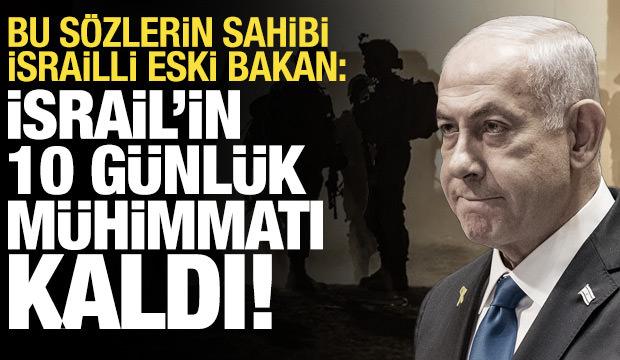İsrailli eski Bakan Liberman: İsrail ordusunun 10 g&uuml;nl&uuml;k m&uuml;himmatı kaldı