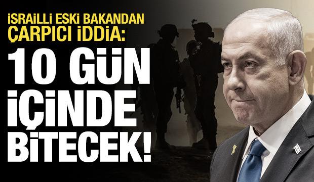 İsrailli eski Bakan Liberman: İsrail ordusunun 10 g&uuml;nl&uuml;k m&uuml;himmatı kaldı