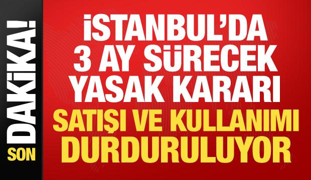 İstanbul'da havai fişek ve meşale kullanımı yasaklandı! Valilik tarih verdi