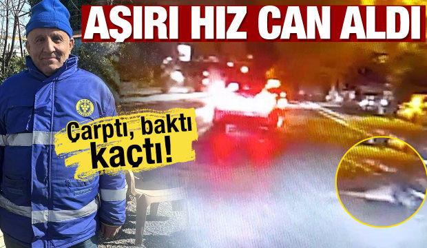 İzmir'de belediye iş&ccedil;isinin &ouml;ld&uuml;ğ&uuml; kazanın g&ouml;r&uuml;nt&uuml;leri ortaya &ccedil;ıktı 