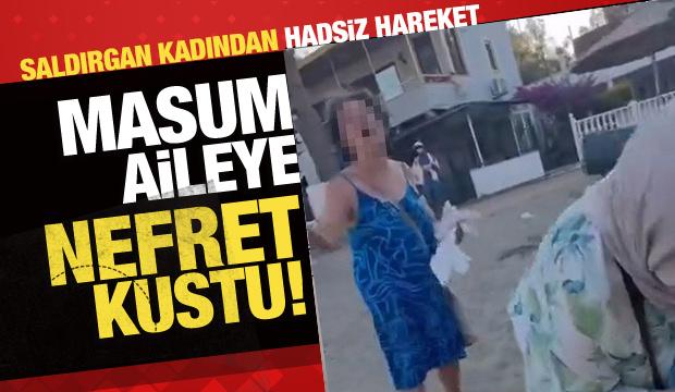 İzmir'de plajda  alkoll&uuml; kadın anne ve kızına s&ouml;zl&uuml; saldırıda bulundu rahatsızlık verdi