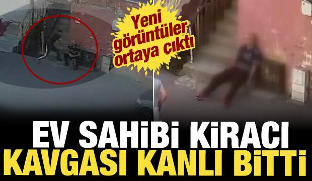 Kartal'da kiracının ev sahibini boynundan bı&ccedil;aklandığı anlar ortaya &ccedil;ıktı