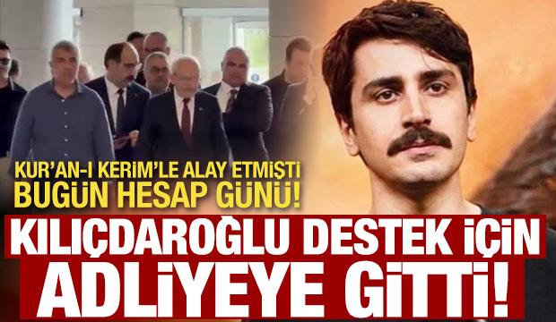 Kemal Kılı&ccedil;daroğlu, Deniz G&ouml;ktaş'a destek vermek i&ccedil;in &Ccedil;ağlayan Adliyesi'nde