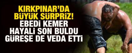Kırkpınar'da Recep Kara'nın ebedi kemer hayali son buldu! Er meydanına veda etti