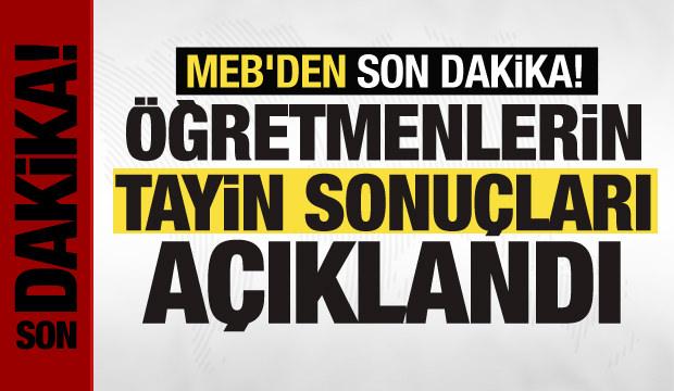 MEB duyurdu! &Ouml;ğretmenlerin sıra sonu&ccedil;ları a&ccedil;ıklandı