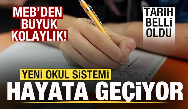MEB'den b&uuml;y&uuml;k kolaylık! Yeni okul sistemi 10 Temmuz'da hayata ge&ccedil;iyor