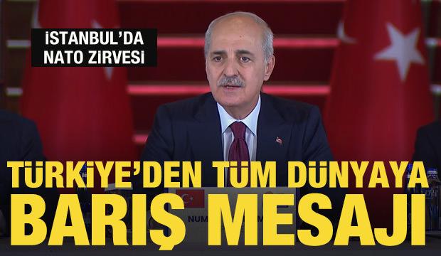 Meclis Başkanı Kurtulmuş'tan d&uuml;nyaya barış &ccedil;ağrısı