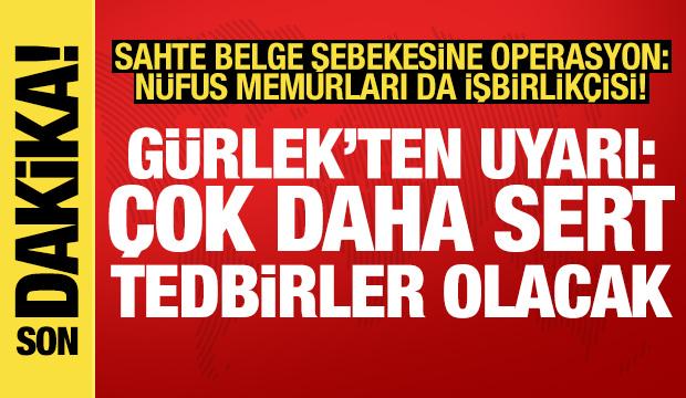 N&uuml;fus memurlarıyla iş birliği yaparak sahte belge hazırlayan 31 kişiye g&ouml;zaltı
