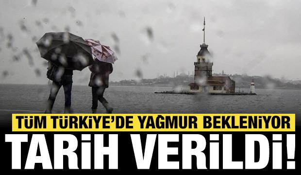 Meteoroloji beklenen tarihi verdi: T&uuml;m T&uuml;rkiye'de yağmur bekleniyor!