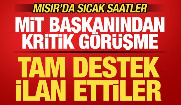 Mısır'da sıcak saatler! MİT Başkanı Kalın'dan kritik g&ouml;r&uuml;şme! Hamas desteğini ilan etti