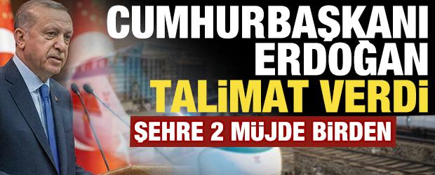 Şehre iki m&uuml;jde birden! Cumhurbaşkanı Erdoğan'dan hızlı tren ve şehir hastanesi talimatı