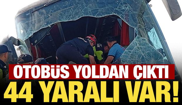 Son Dakika... Aksaray&rsquo;da otob&uuml;s yoldan &ccedil;ıktı: Yaralılar var
