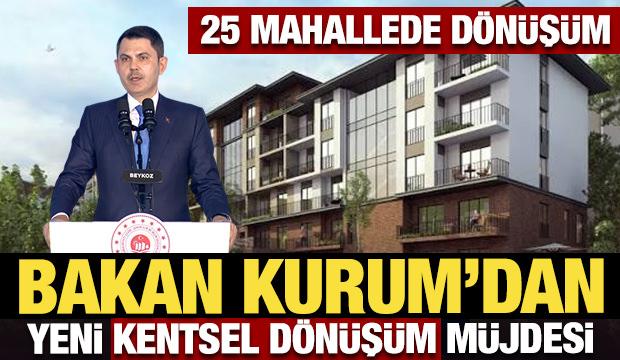 Son Dakika: Bakan Kurum'dan Beykoz'da tapu ve konut indirimi m&uuml;jdesi