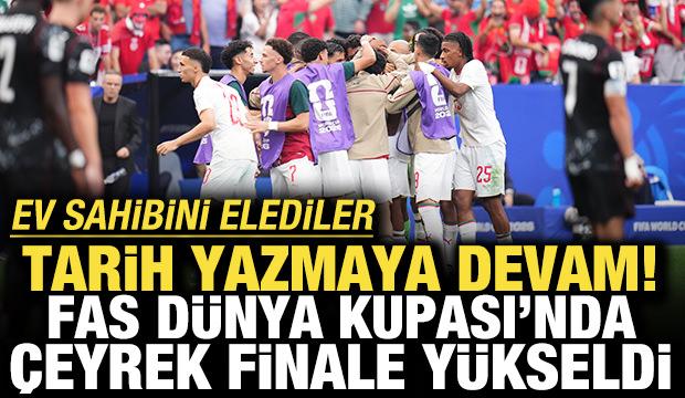 Tarih yazmaya devam ediyorlar! Fas, D&uuml;nya Kupası'nda &ccedil;eyrek finalde