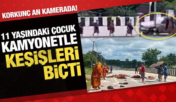 Tayland'da 11 yaşındaki &ccedil;ocuk kamyoneti ka&ccedil;ırıp kaza yaptı: 8 &ouml;l&uuml;