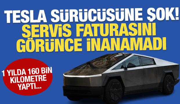 Tesla s&uuml;r&uuml;c&uuml;s&uuml;ne şok: 1 yılda 160 bin kilometre yaptı, servis faturasını g&ouml;r&uuml;nce inanamadı