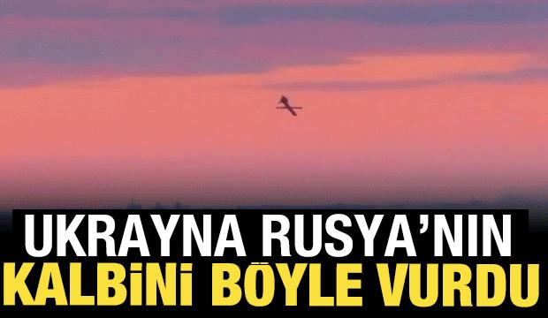 Ukrayna, Rusya'nın kalbini b&ouml;yle vurdu: Stratejik tesisin patlama anı kamerada