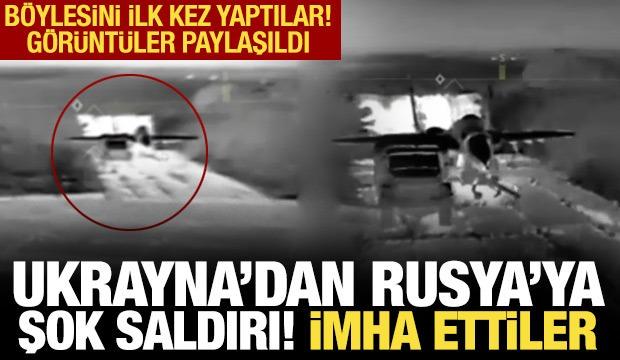 Ukrayna'dan Rusya'ya şok saldırı: Savaş u&ccedil;ağını yok ettiler!