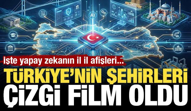 Yapay zeka belirledi! T&uuml;rkiye &ccedil;izgi film olsaydı hangi il ne olurdu