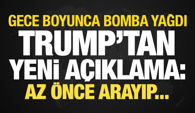 ABD'den hava bombardımanı! Trump: İranlılar az &ouml;nce aradı, anlaşma istiyorlar