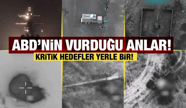 ABD'nin İran'ı vurduğu 3. dalga saldırıdan g&ouml;r&uuml;nt&uuml;ler